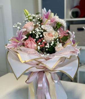 Blushing Charm. Fresh flower bouquets in Toronto