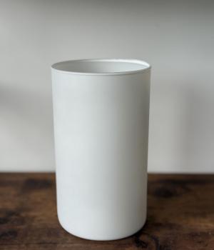 White Matte Cylinder Vase – 20 cm / 8 in. Fresh flower bouquets in Toronto