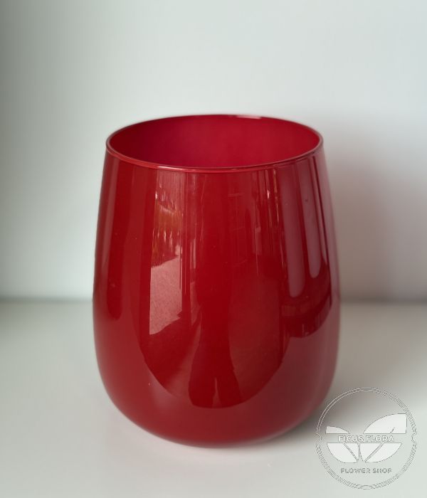 Red Glass Vase