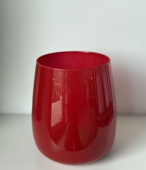 Modern Glossy Red Vase – Bold Elegance in Simplicity. Fresh flower bouquets in Toronto