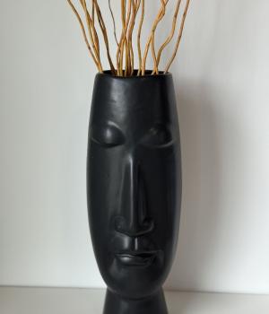 Ceramic Black Vase. Fresh flower bouquets in Toronto