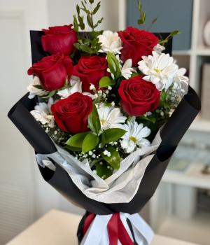 Crimson Harmony. Fresh flower bouquets in Toronto