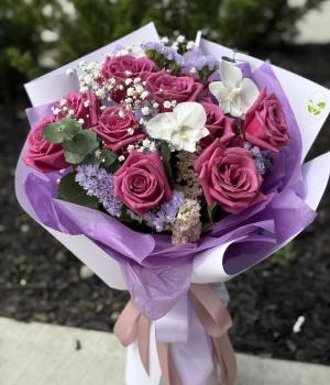 Violet Embrace. Fresh flower bouquets in Toronto