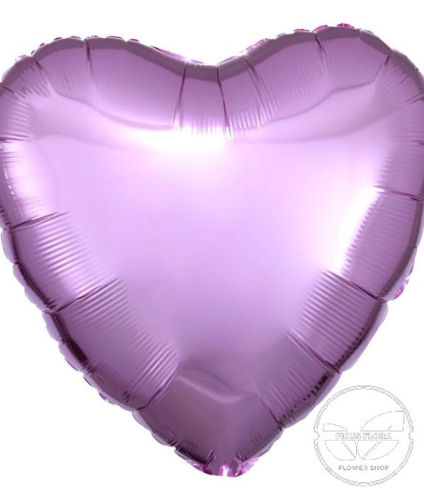 18 Metallic Pearl Pastel Pink Heart Flat Balloon