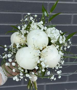 Pure Peony Bridal Charm. Fresh flower bouquets in Toronto