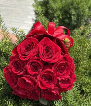 Romantic Love Flame Arrangement. Fresh flower bouquets in Toronto