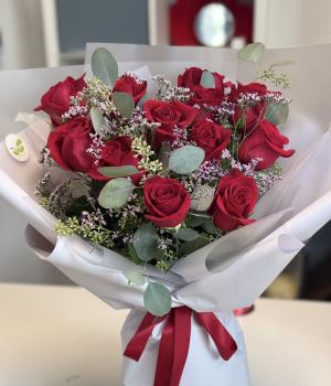 Scarlet Devotion. Fresh flower bouquets in Toronto