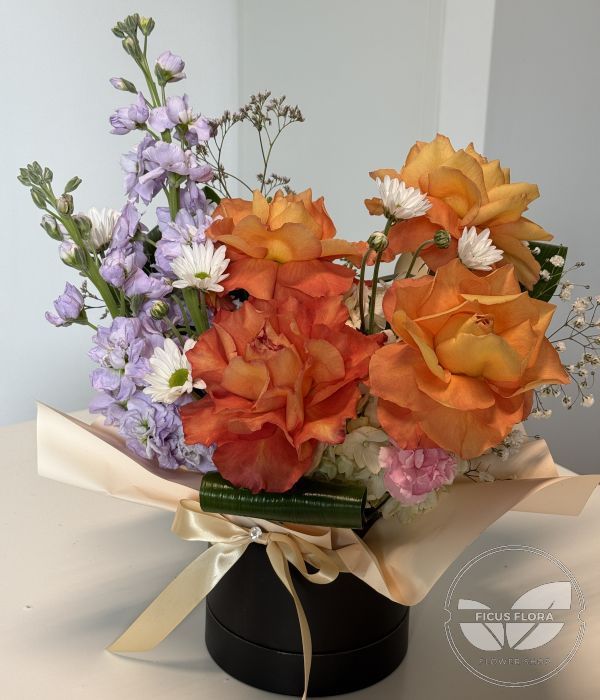 Golden Flame Arrangement. Flowers Ontario