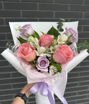 Pink & Lavender Charm. Fresh flower bouquets in Toronto