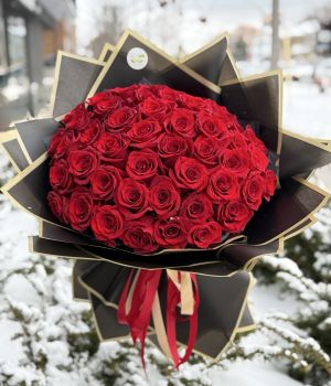Grand Passion - 50 Red Roses. Fresh flower bouquets in Toronto