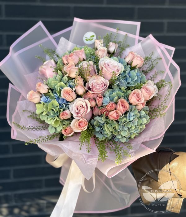 Blush & Blue Elegance