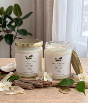 Signature Hand-Poured Soy Candle (8 oz). Fresh flower bouquets in Toronto