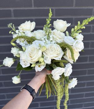 White Elegance Bridal Bouquet. Fresh flower bouquets in Toronto