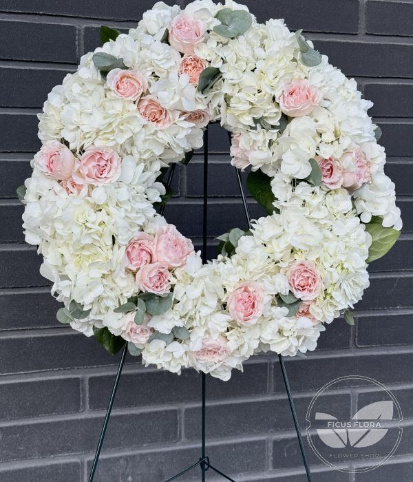 Ethereal Blush Sympathy Wreath
