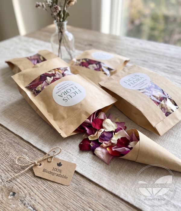 100% Natural Dried Rose Petal Confetti (Eco-Friendly & Biodegradable)