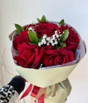 Crimson Elegance. Fresh flower bouquets in Toronto