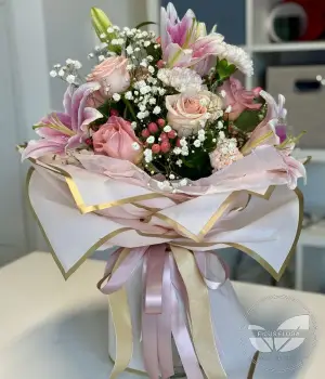 Blushing Charm. Fresh flower bouquets in Toronto