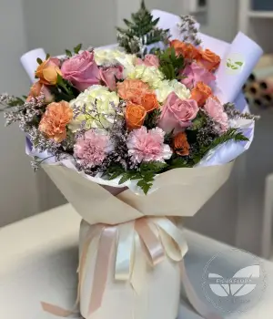Peach Melody. Fresh flower bouquets in Toronto