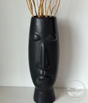 Ceramic Black Vase. Fresh flower bouquets in Toronto