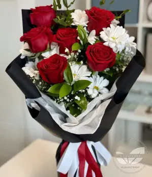 Crimson Harmony. Fresh flower bouquets in Toronto