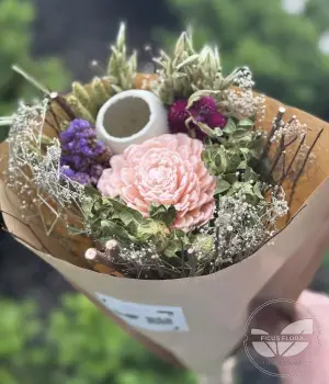 Pink rose - medium. Fresh flower bouquets in Toronto