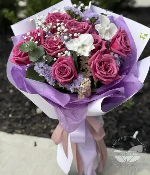 Violet Embrace. Fresh flower bouquets in Toronto