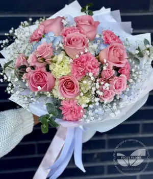 Rosy Charm. Fresh flower bouquets in Toronto
