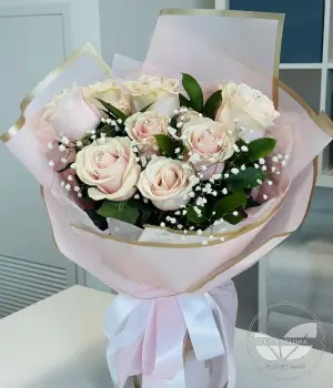 Blush Promise. Fresh flower bouquets in Toronto | Ficus Flora