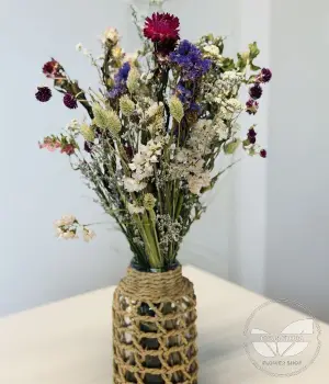 Meadow Charm Dried Flower Arrangement. Fresh flower bouquets in Toronto | Ficus Flora