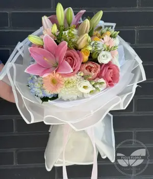 Blushing Radiance. Fresh flower bouquets in Toronto