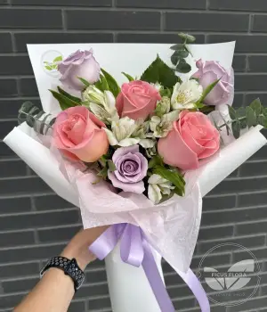 Pink & Lavender Charm. Fresh flower bouquets in Toronto