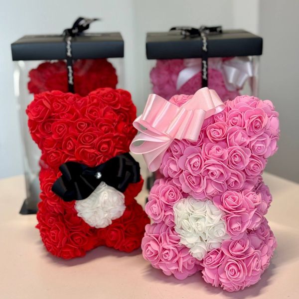 Rose Teddy Bear – Elegant Floral Keepsake